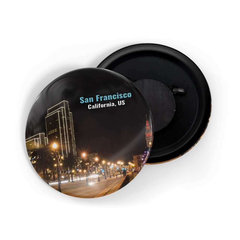 dhcrafts Fridge Magnet Multicolor Famous Tourist Place San Francisco California Us D2 Glossy Finish Design Pack of 1